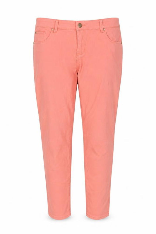Pepperberry Women Pink Cotton Stretch Chino Trousers Size 16