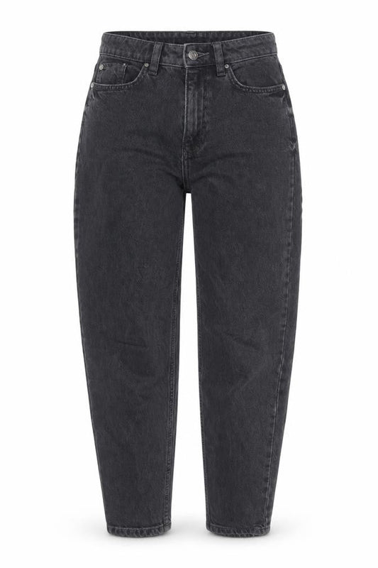 F&F Women's Black High Rise Mom Jeans Size 6 Regular Denim