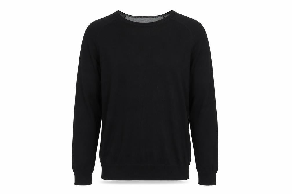 Marks & Spencer Men’s Black Cotton Cashmere Pullover Jumper L