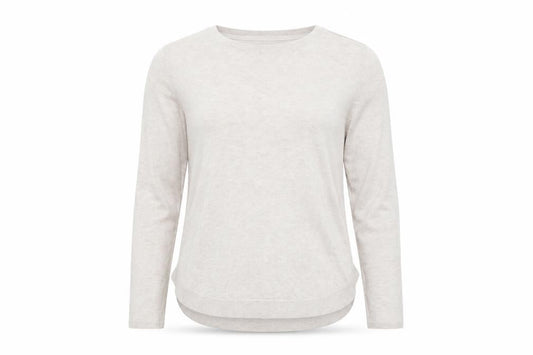 FatFace Women Beige Wool Blend Jumper UK 10 Long Sleeve Crew Neck