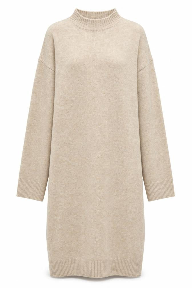 Marks & Spencer Women Beige Medium Knit Jumper Dress