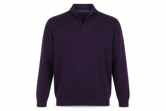 Ted Baker Men’s Purple Wool Blend V-Neck Jumper Size L