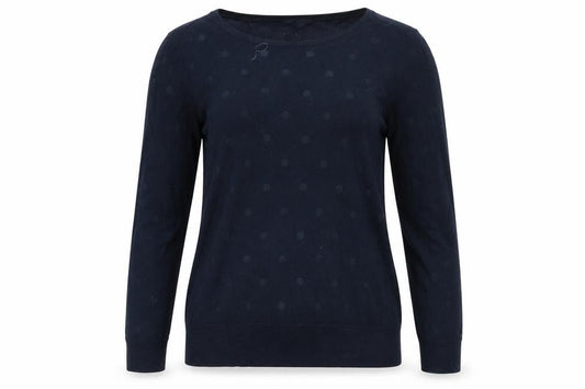 Jasper Conran Women’s Navy Blue Polka Dot Knit Jumper Size 14