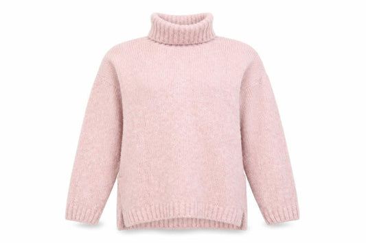 V by Very Women Pink Roll Neck Chunky Knit Jumper Size 12