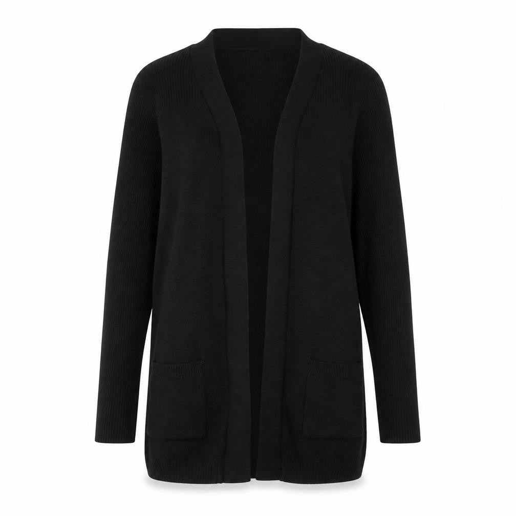 Debenhams Women’s Black Size 12 Knit Long Sleeve Open Cardigan