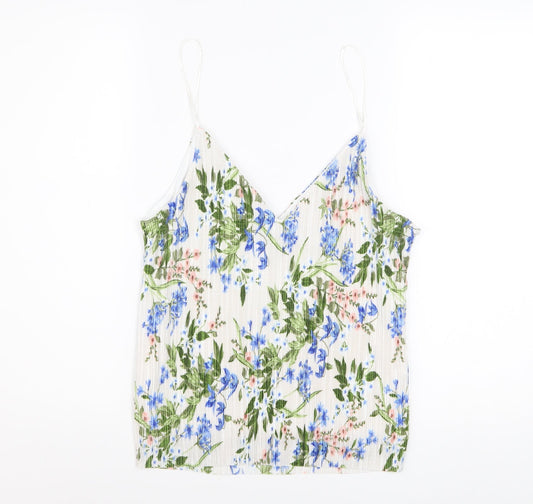 New Look Women's Multicoloured Floral V-Neck Camisole Top Size 12
