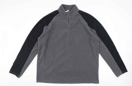 Mountain Warehouse Men’s Grey Fleece 1/4 Zip Sweatshirt 2XL