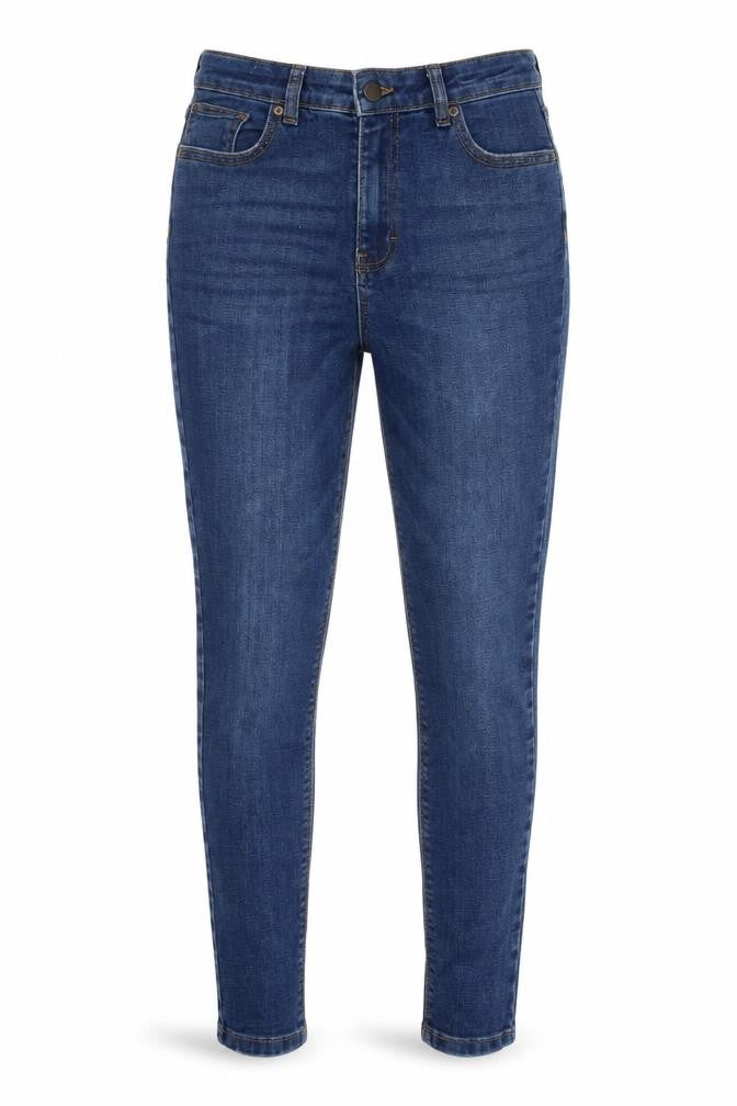 Front view of Denim Co. Women Blue, size 12, Skinny Stretch Jeans