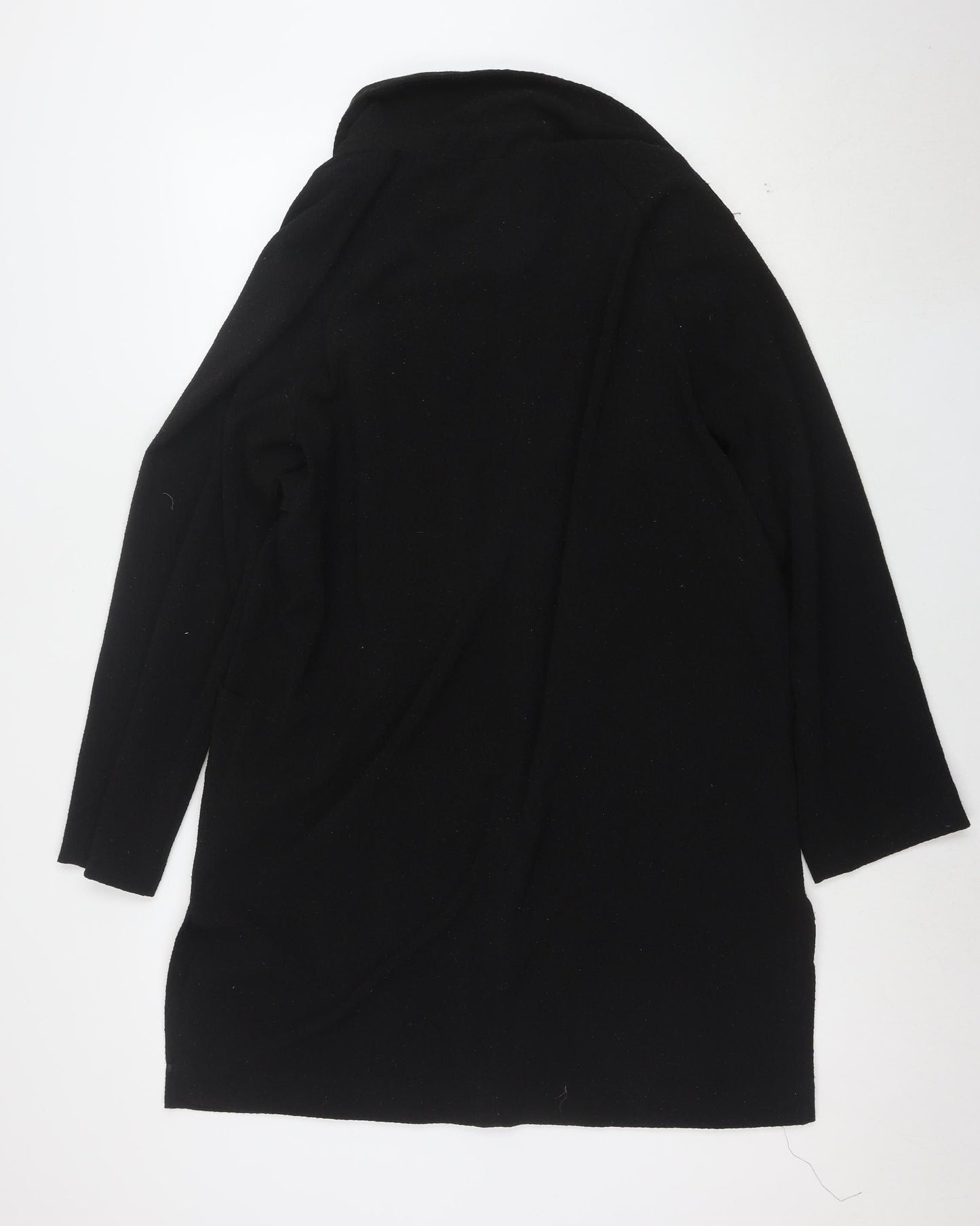 Warehouse Women’s Black Crepe Blazer Size 12 Regular Fit