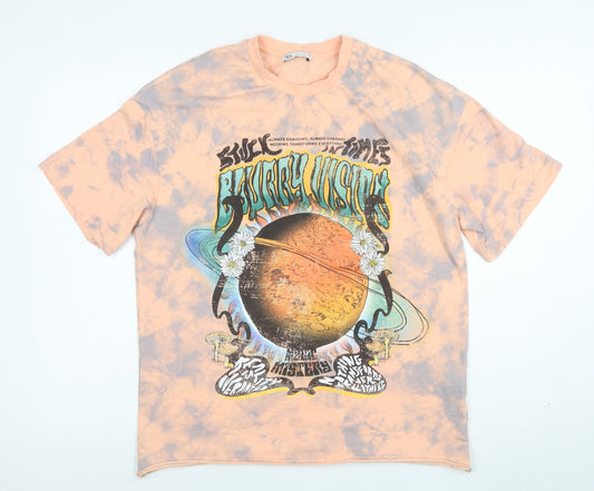 ZARA Women’s Multicoloured Tie Dye Relaxed T-Shirt Size S