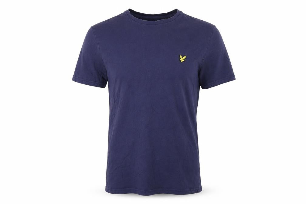 Lyle & Scott Men's Blue Cotton Crew Neck Short Sleeve T-Shirt S