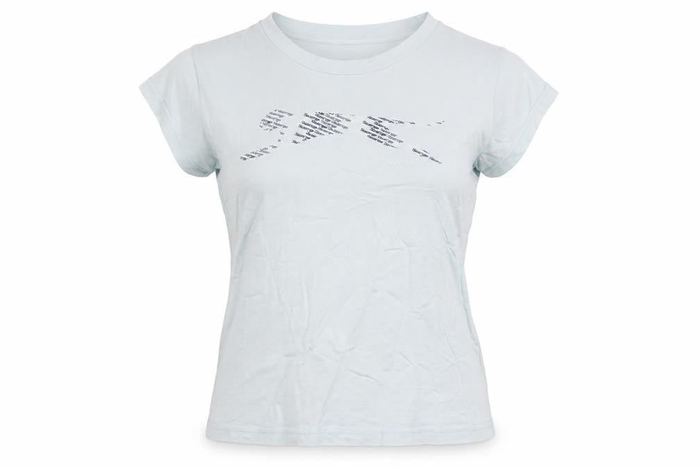 Slazenger Womens Blue Cotton Short Sleeve Basic T-Shirt Size 12