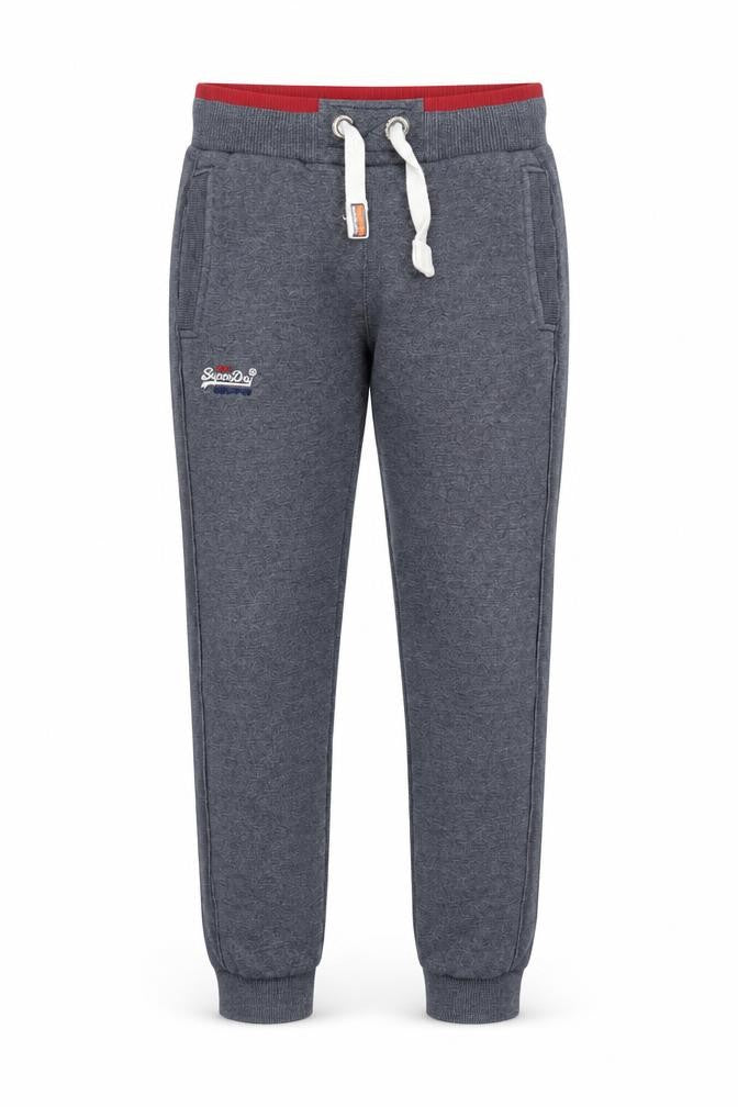 Superdry Men’s Grey Slim Fit Joggers Size S Elastic Waist