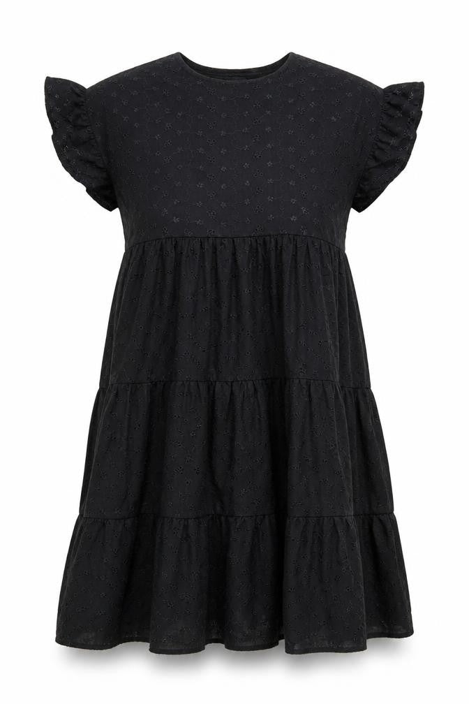 PRETTYLITTLETHING Women’s Black Cotton Shift Dress UK 10