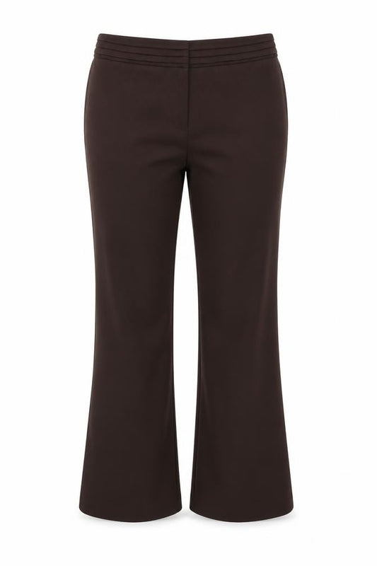 Klass Collection Women's Brown Size 18 Straight Leg Dress Pants