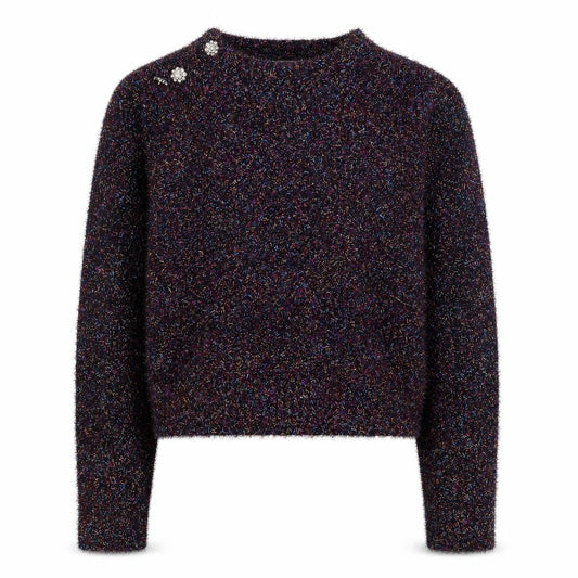Warehouse Women Multicoloured M Pullover Jumper with Jewel Buttons