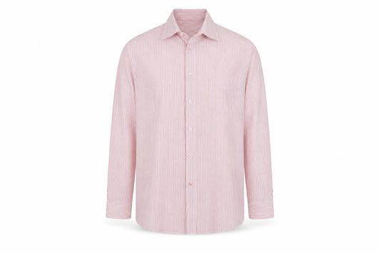 Taylor & Wright Men's Red Striped 16.5in Non-Iron Cotton Blend Shirt