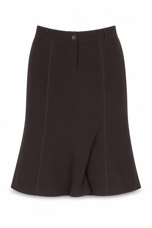 ALEX & CO. Women's Brown A-Line Knee Length Skirt Size 10