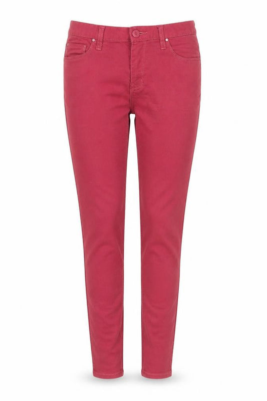 Denim Co. Women Red Super Skinny Jegging Cotton Blend Size 10