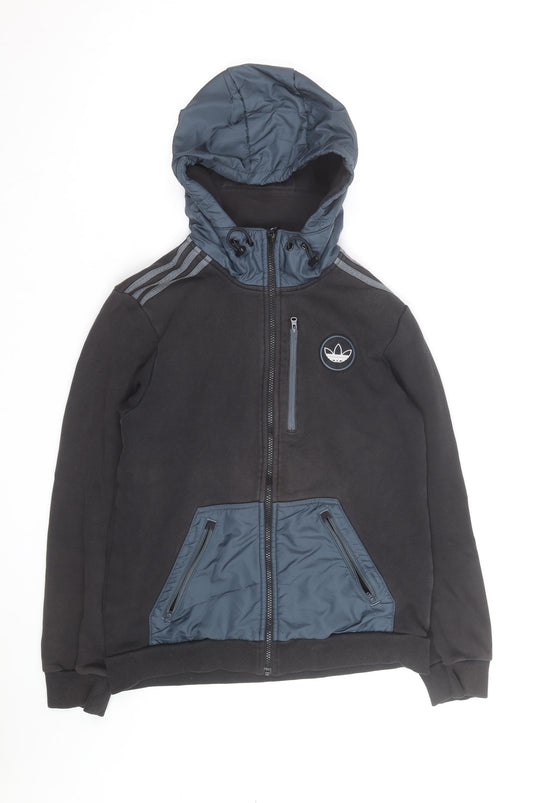 Adidas Men's Black Full Zip Hoodie XL Sportswear Jacket