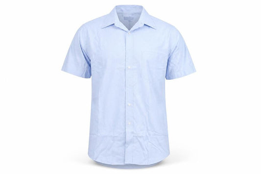 Principles for Men Light Blue Short Sleeve Classic Fit Shirt 15.5in