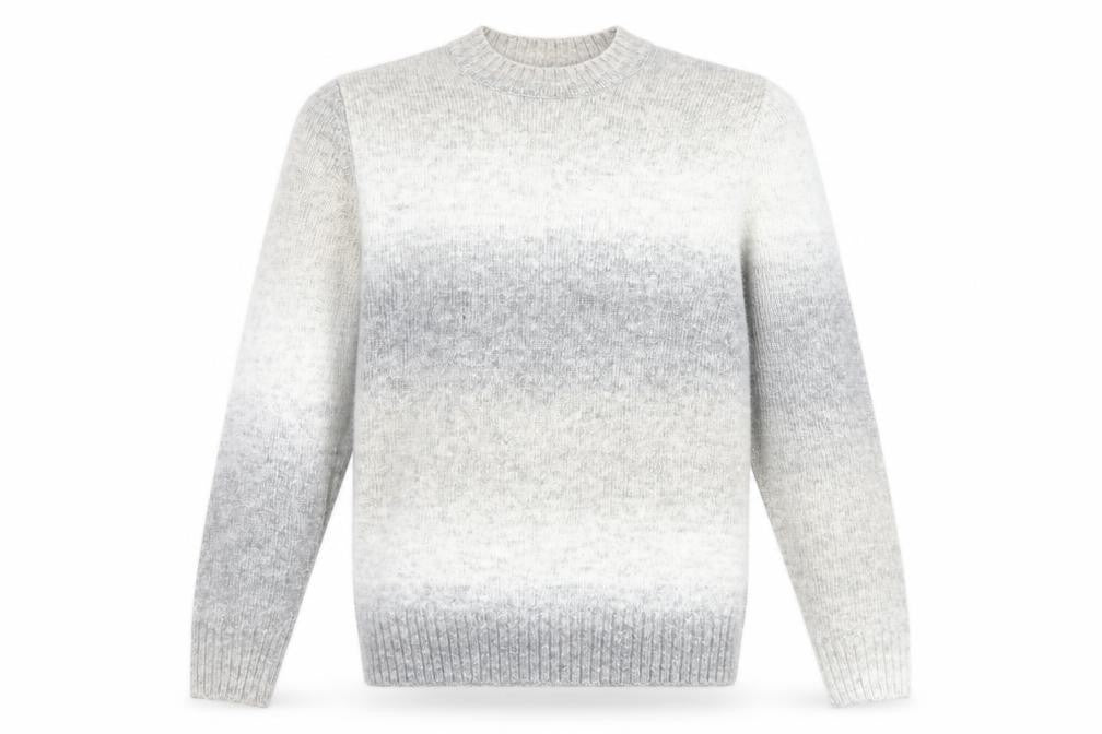 George Men's Grey Ombre Knit Crew Neck Jumper M