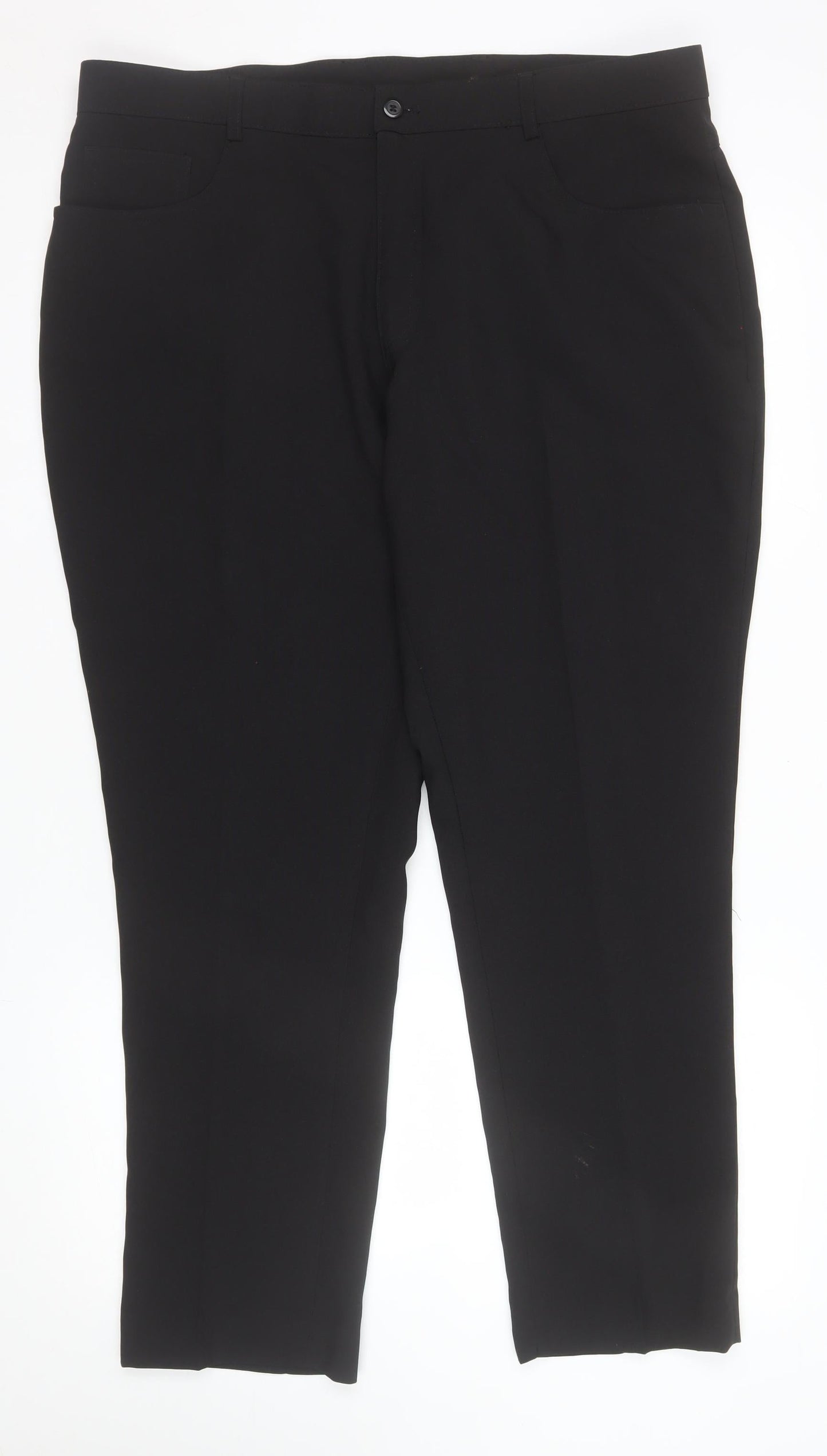 Taylor & Wright Men's Black Slim Fit Dress Trousers 38S Polyester