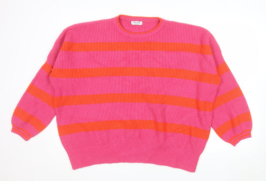 JD Williams Women’s Multicoloured Striped Crew Neck Knit Jumper Size 24/26