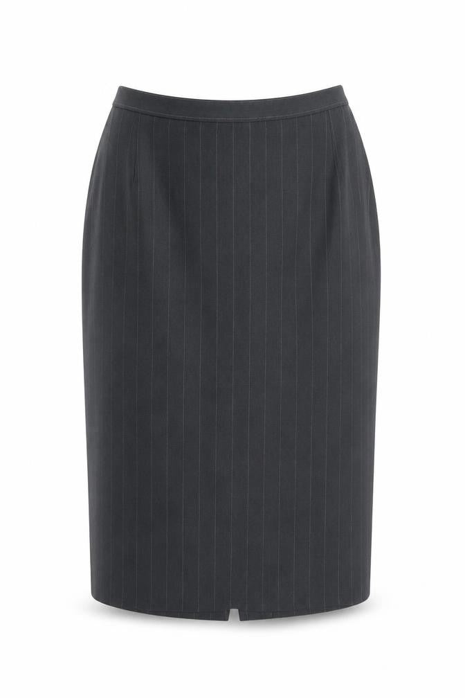 Marks & Spencer Women Grey Pinstripe Pencil Skirt Size 12