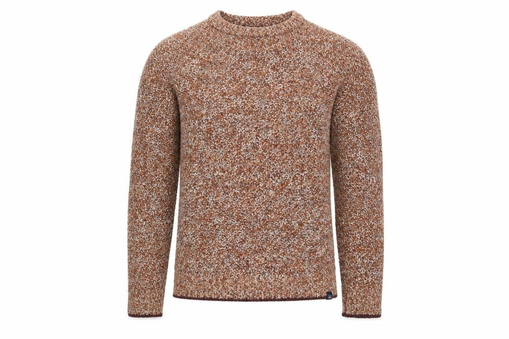 FatFace Mens Brown Chunky Knit Cotton Wool Jumper Size S