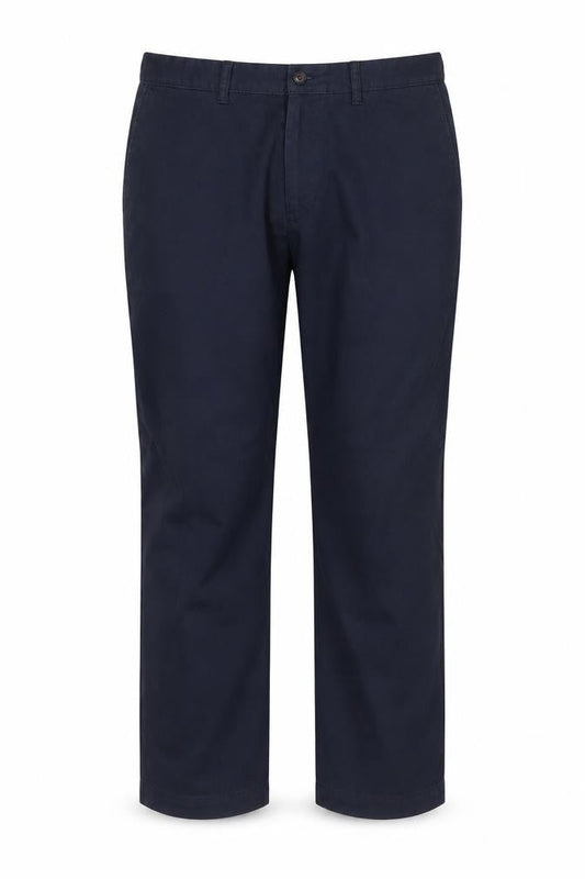 Marks & Spencer Men's Blue Chino Trousers 36W 29L Regular Fit