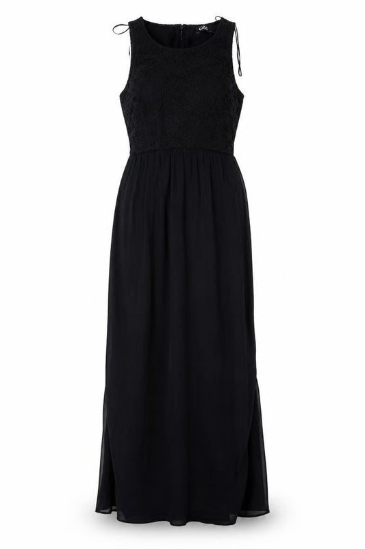 George Women’s Black Sleeveless Maxi Lace Long Dress Size 10