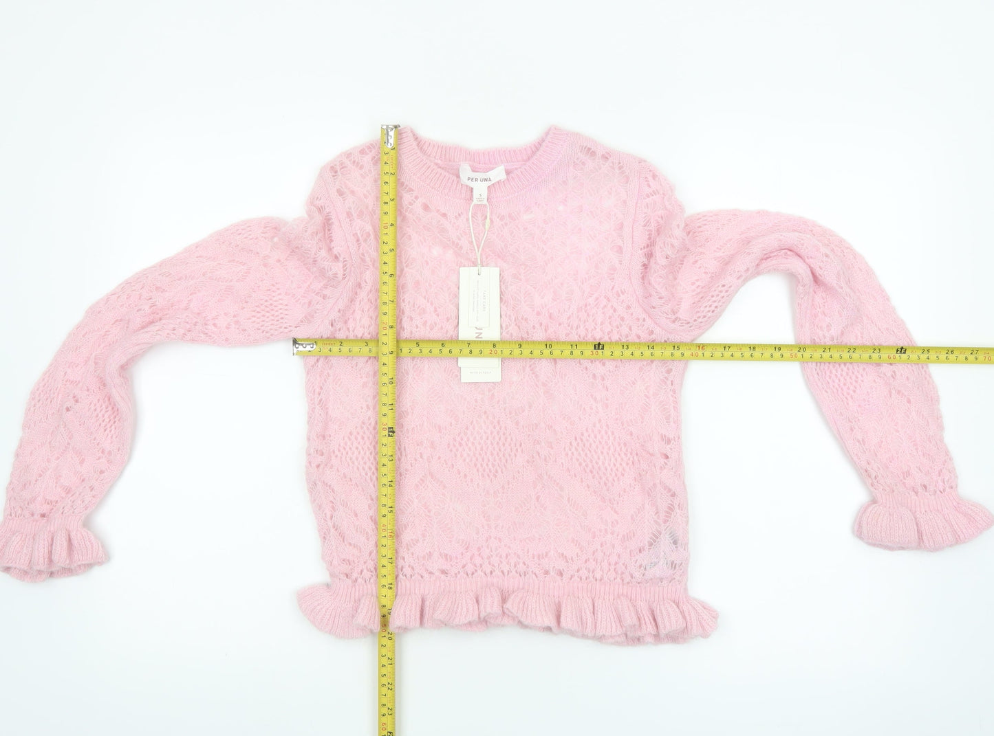 Marks and Spencer Per Una Women Pink S Cable-Knit Jumper