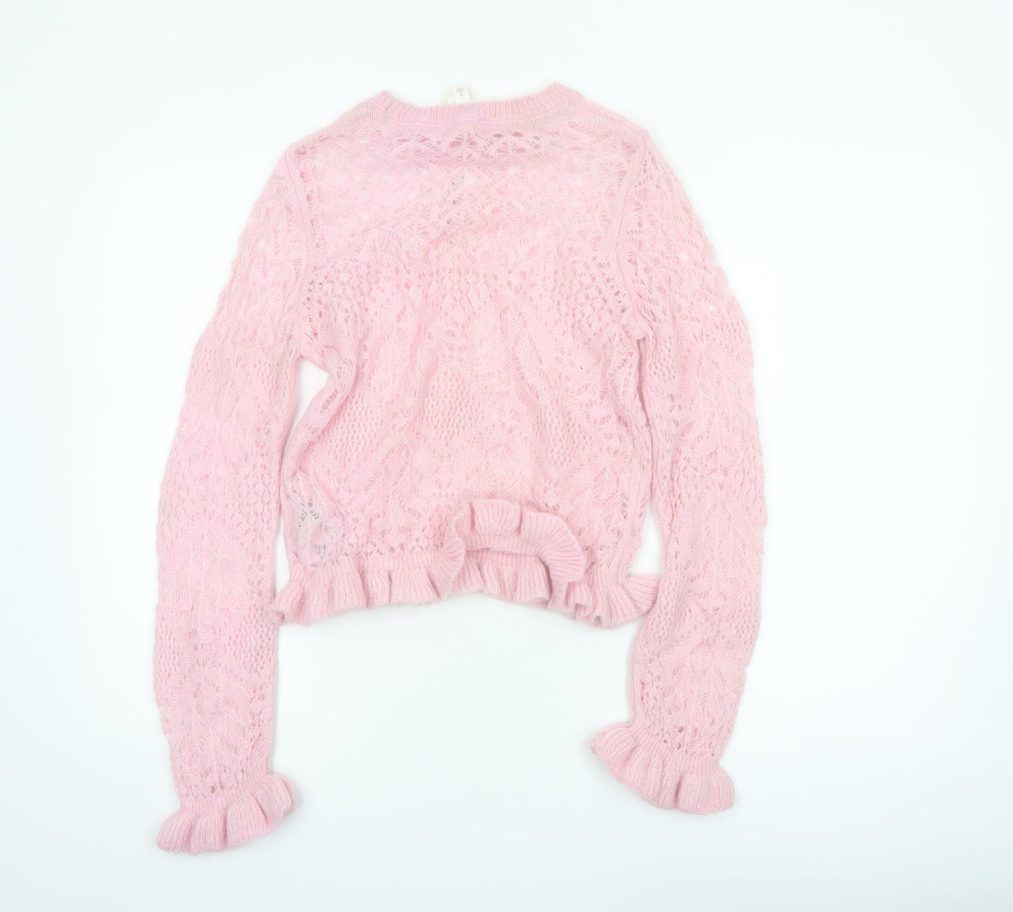 Marks and Spencer Per Una Women Pink S Cable-Knit Jumper