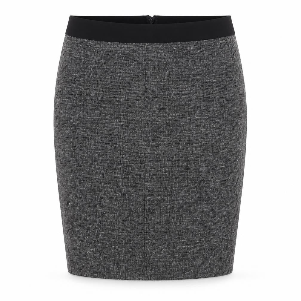 Next Women’s Grey Check Pencil Skirt Size 10 Workwear Stretch