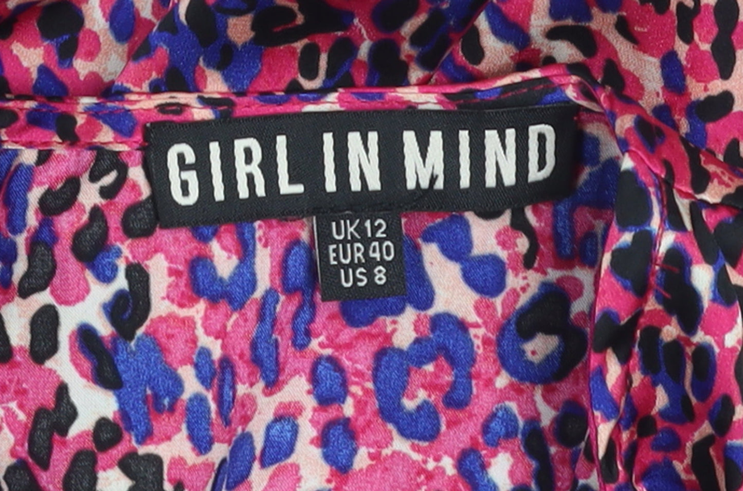 Girl In Mind Womens Multicoloured Leopard Midi Dress UK12