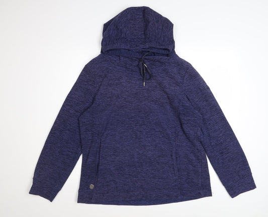 Regatta Women's Blue Pullover Hoodie UK 14 Polyester Lightweight