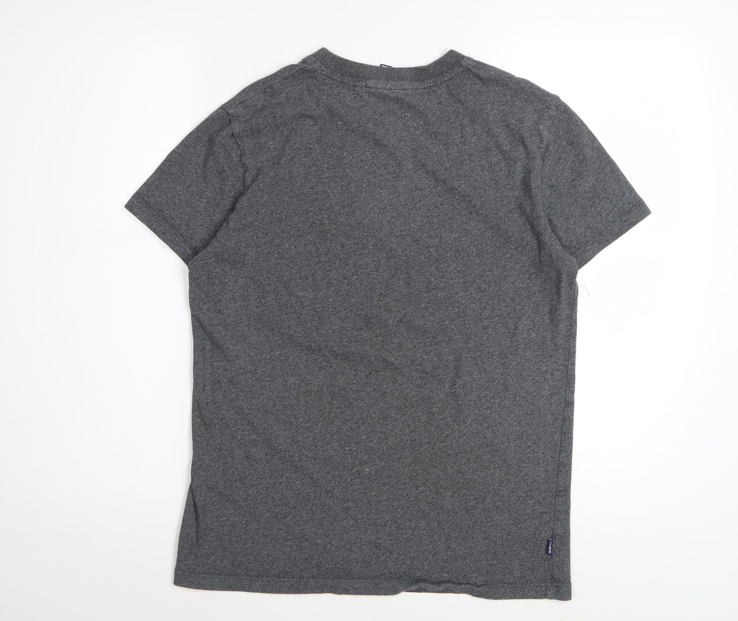 Superdry Men's Grey Cotton Crew Neck Short Sleeve T-Shirt Size S