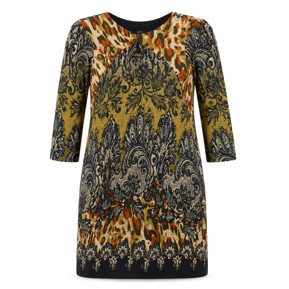 Wallis Women’s Multicoloured Paisley Animal Print Shift Dress Size 12