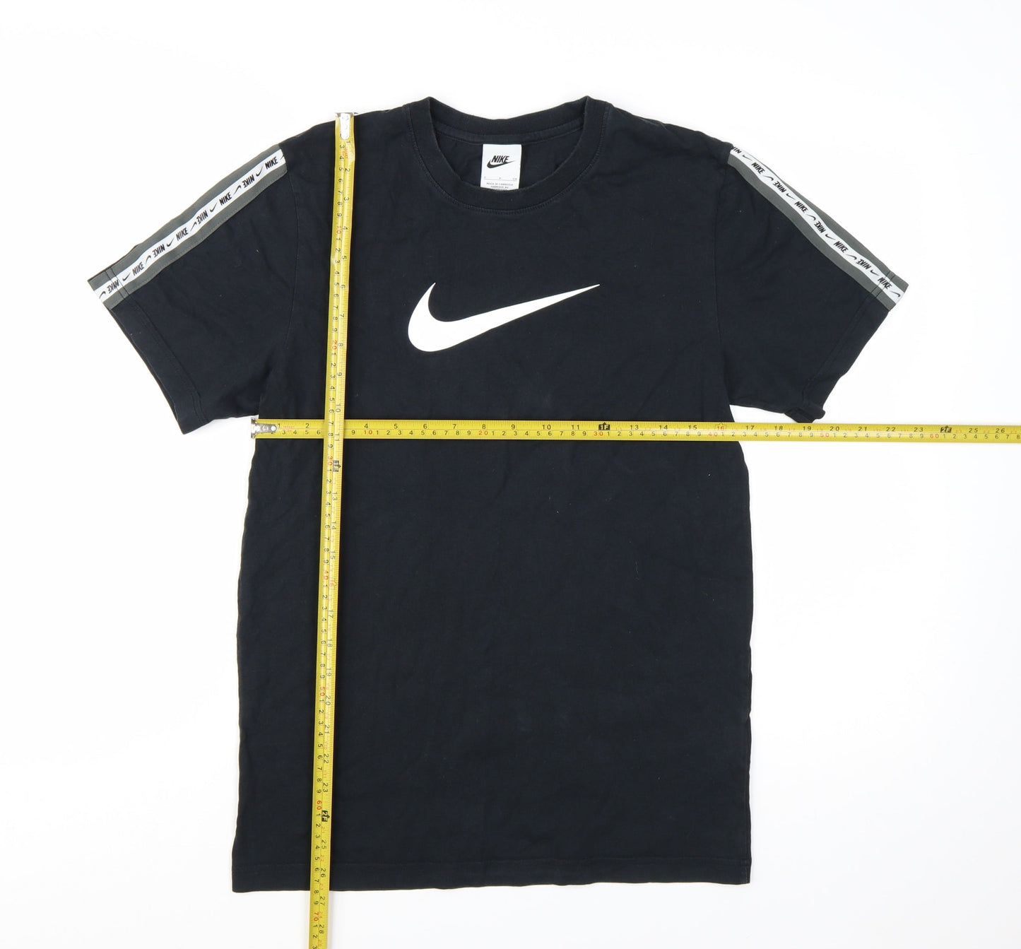 Nike Men's Black Short Sleeve Crew Neck Logo T-Shirt Size S