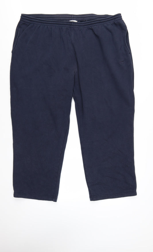 Cotton Traders Men's 5XL Navy Sweatpants Big & Tall Relaxed Fit