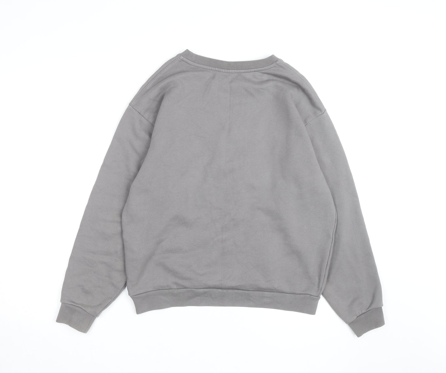 Slazenger Men’s Grey Crew Neck Pullover Sweatshirt S Sports Logo