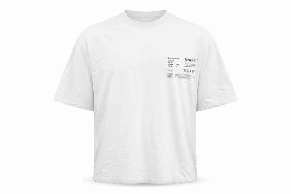 Front view of ASOS Men’s White Graphic Print City Inspire Relaxed Fit T-Shirt L