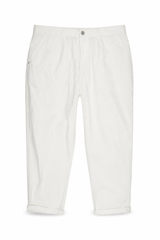 F&F Womens White Chino Trousers Size 12 Regular Fit