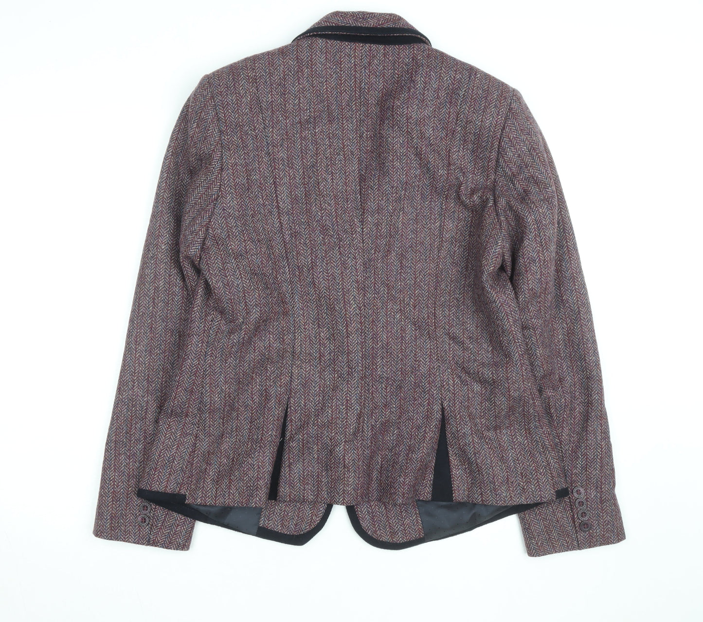 Jack Murphy Womens Brown Tweed Blazer UK 16 Classic Wool Single-Breasted Jacket