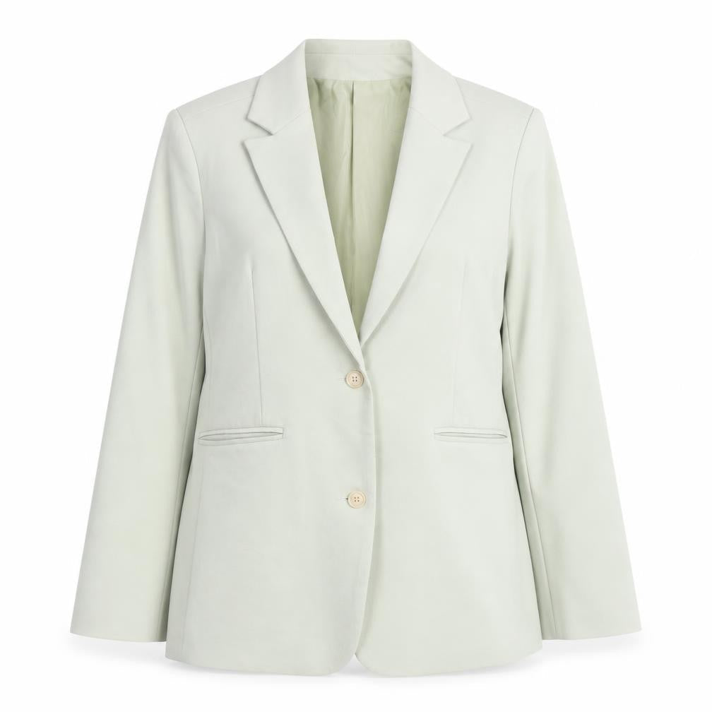 Motel Rocks Women's Green Cotton Blend Blazer Jacket Size S