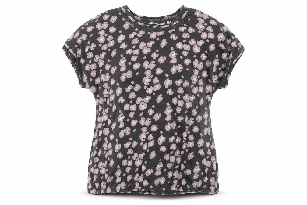 Next Women’s Grey Floral T-Shirt Size 20 Short Sleeve Cotton
