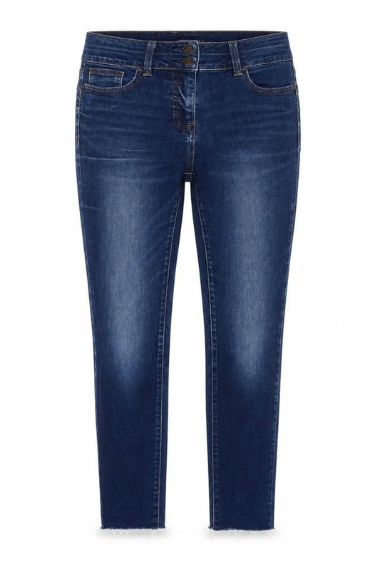 Next Women's Blue Skinny Jeans Size 10 Long Tall Stretch Denim