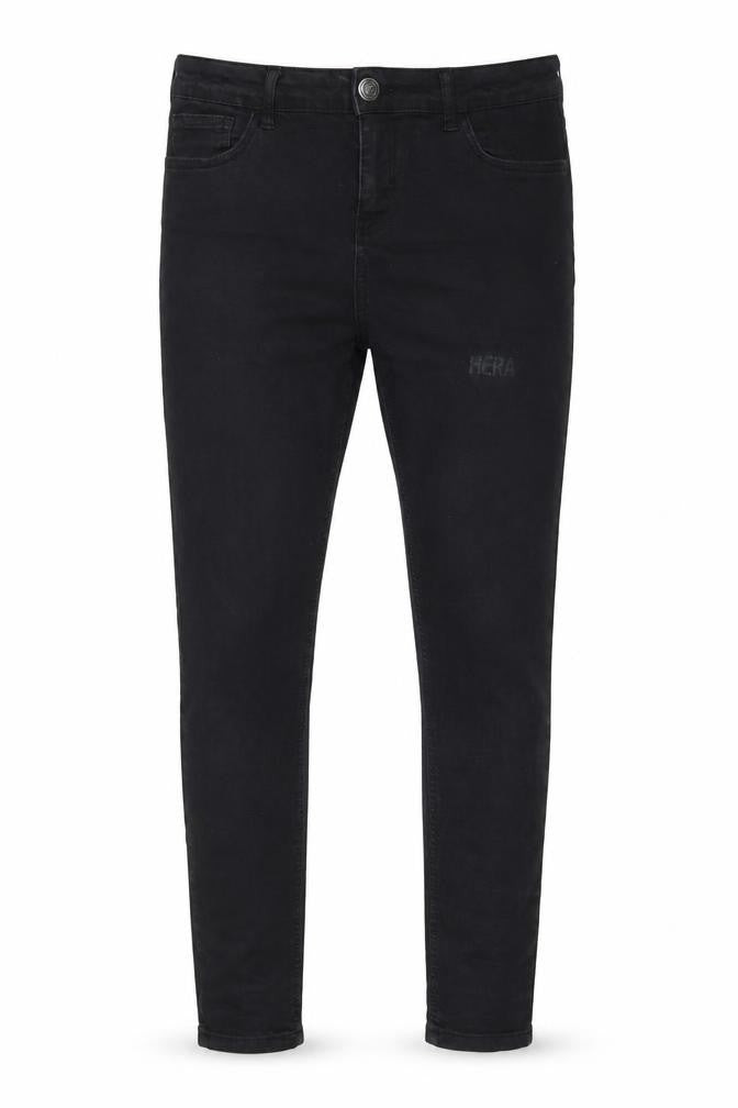 Front view of HERA Men’s Black 34S Slim Fit Skinny Jeans Denim Stretch