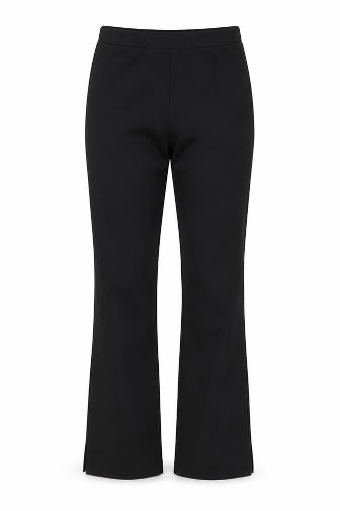 Boohoo Women Black Size 14 Bootcut Jeans with Slit Hem